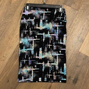 Lularoe rare iridescent mermaid Cassie skirt